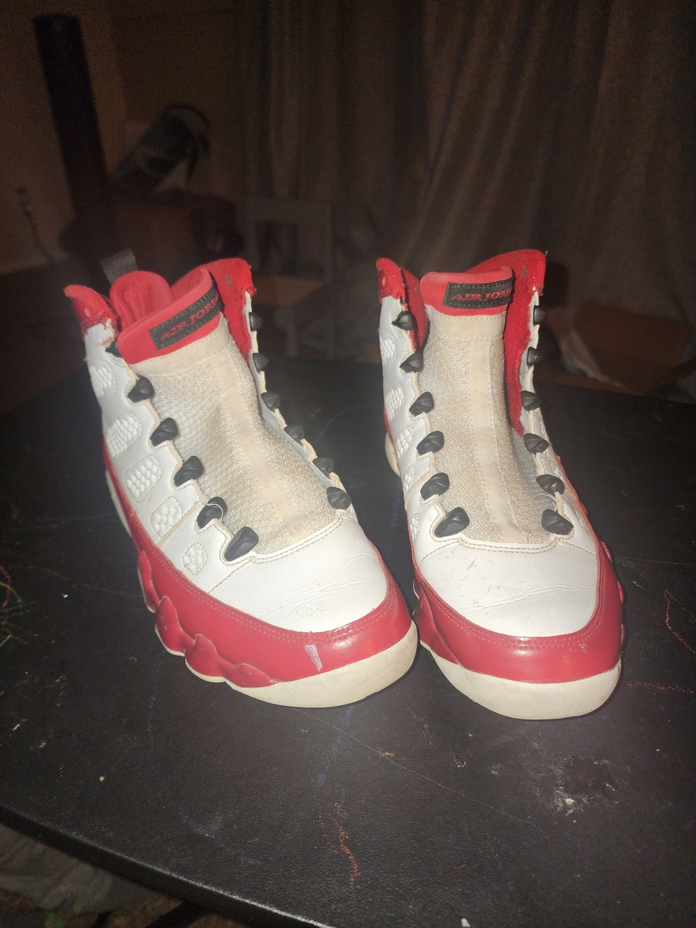 Jordan Style Kids' High-Top Sneakers in White and Red